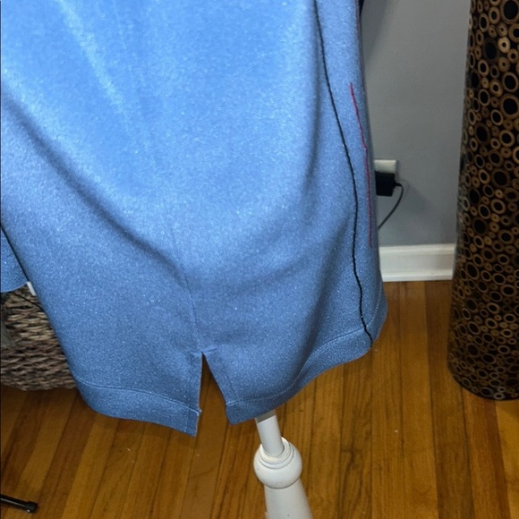 Worth Blue Blouse with Red Stitching - Picture 6 of 14